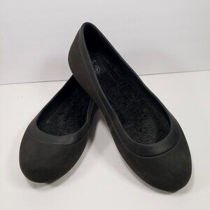 Crocs Mammoth Ballet Flats Womens Size 9 Gray Slip On Casual Shoes Fleece Lined